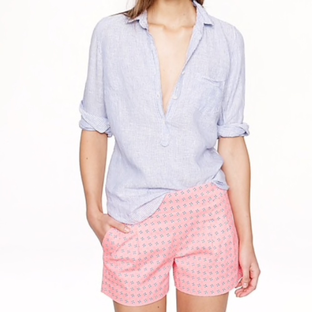 NWT J. Crew Floral Foulard Shorts!